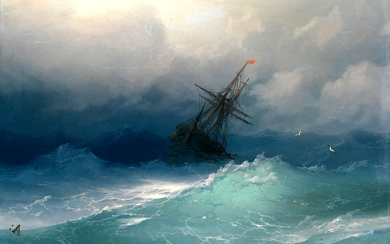 Ivan Konstantinovič Ajvazovskij (1817—1900), Bouře